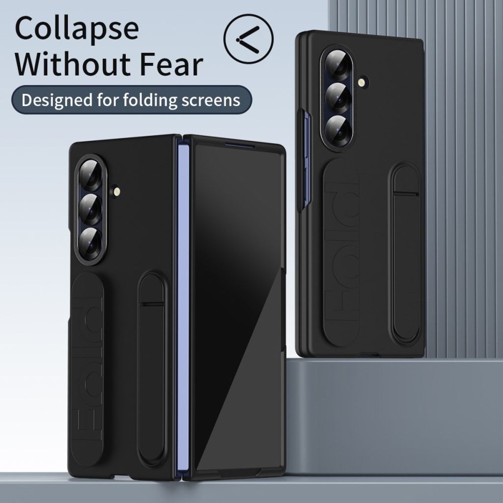 Samsung Galaxy Z Fold7 5G Skal med Stativ - Svart