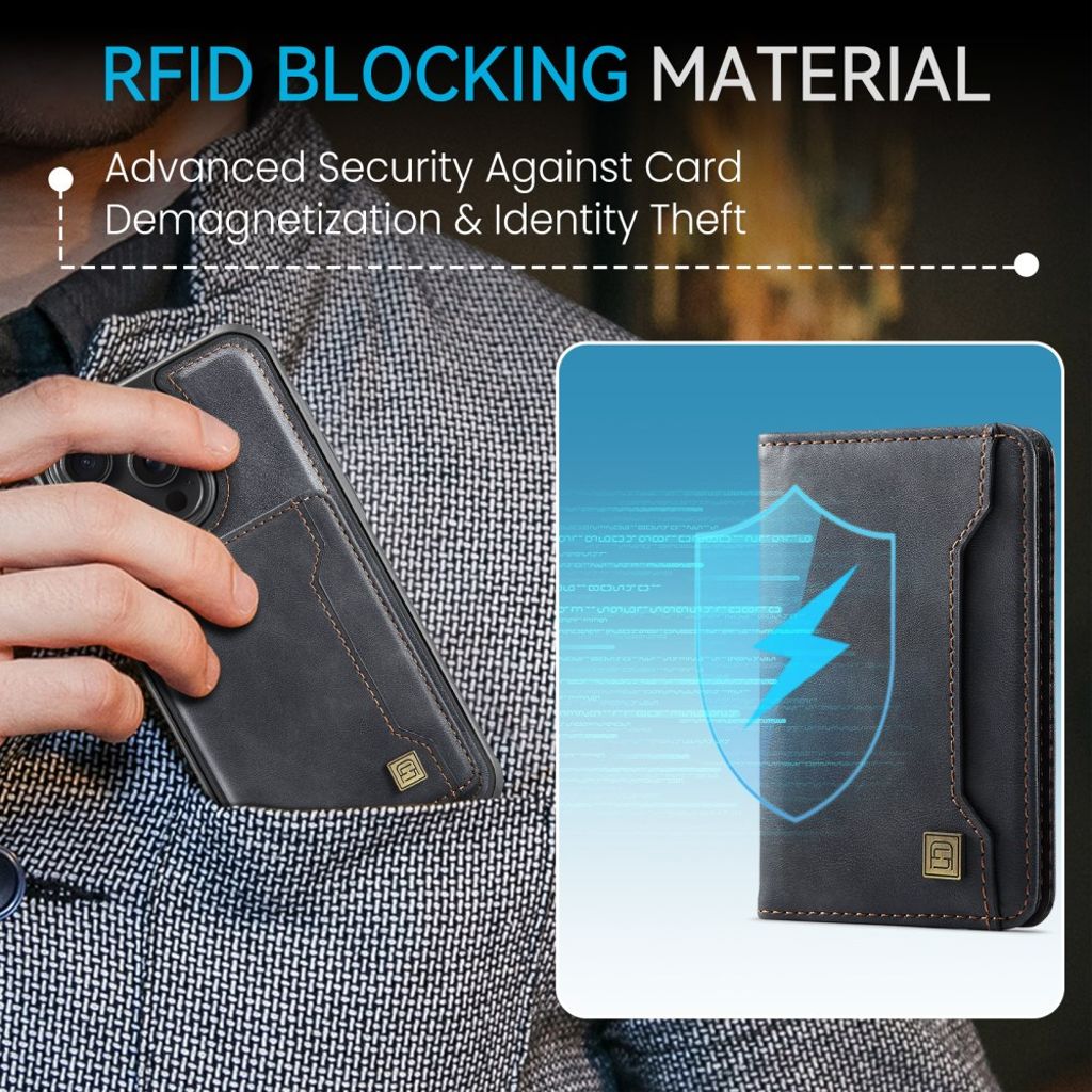 AUTSPACE iPhone 12 Pro Max Cover med Kortplads - Sort