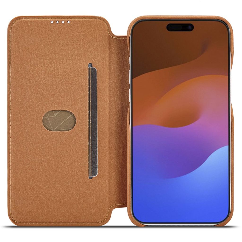 LC.IMEEKE iPhone 15 Pro Max Fodral med Stativ - Brun