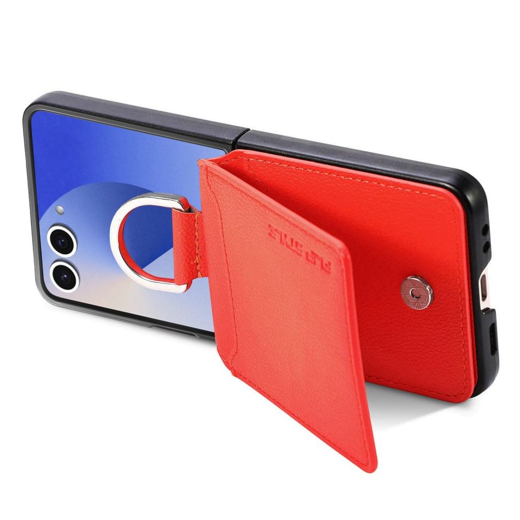 Samsung Galaxy Z Flip7 5G cover med ringholder - Orange
