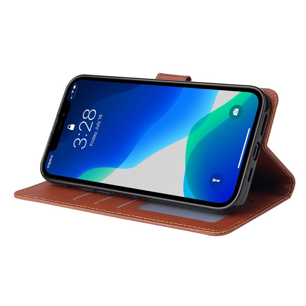 iPhone 11 Pro Max Plånboksfodral med Stativ – Brun