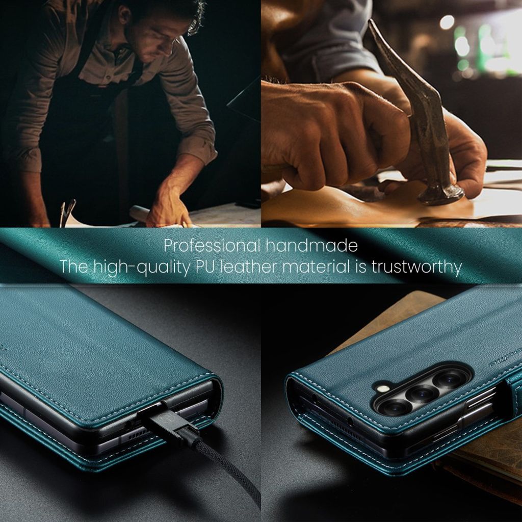CASEME Samsung Galaxy Z Fold7 5G Fodral med RFID-blockerande - Grön