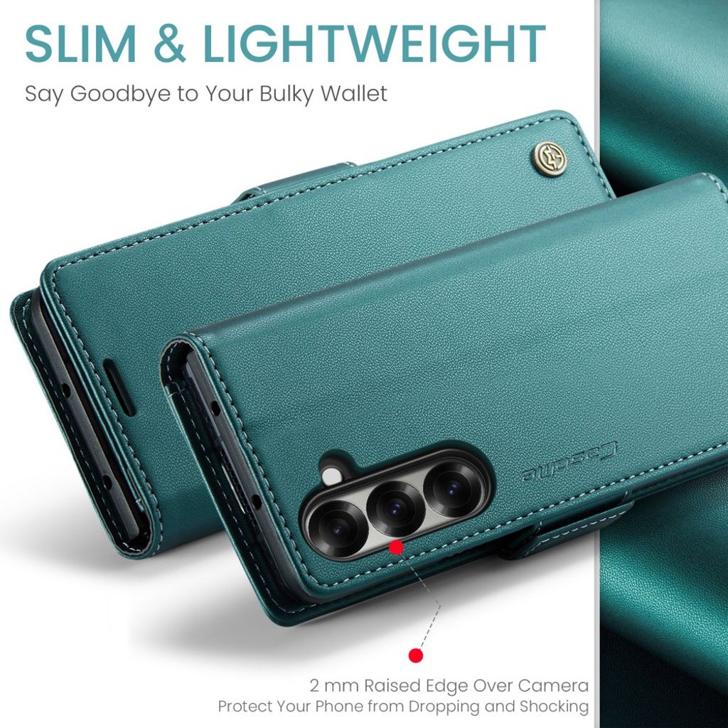 CASEME Samsung Galaxy Z Fold7 5G Fodral med RFID-blockerande - Grön