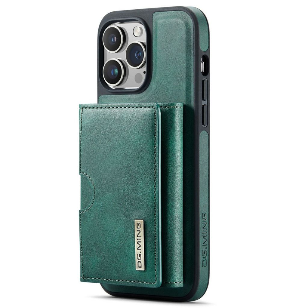 DG.MING iPhone 13 Pro Max Lompakkokuori Magneettinen - Vihreä
