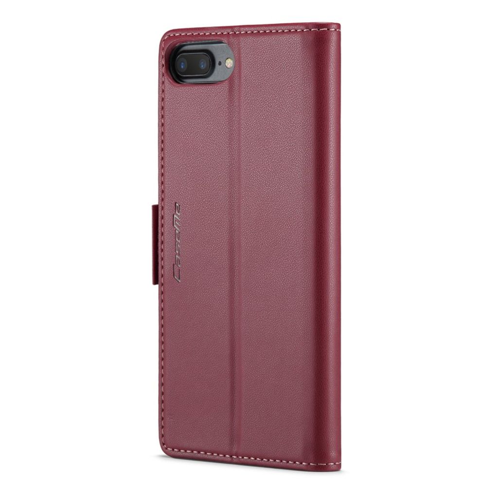 CASEME iPhone 6 Plus/6s Plus/7 Plus/8 Plus Kotelo Korttipaikka - Punainen