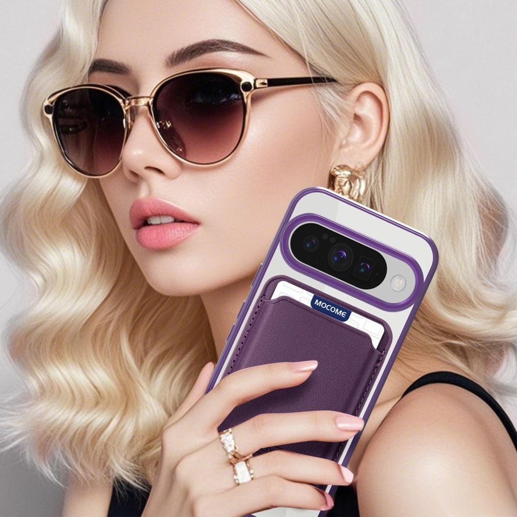 Google Pixel 10 / 10 Pro Kuori lompakolla - Violetti