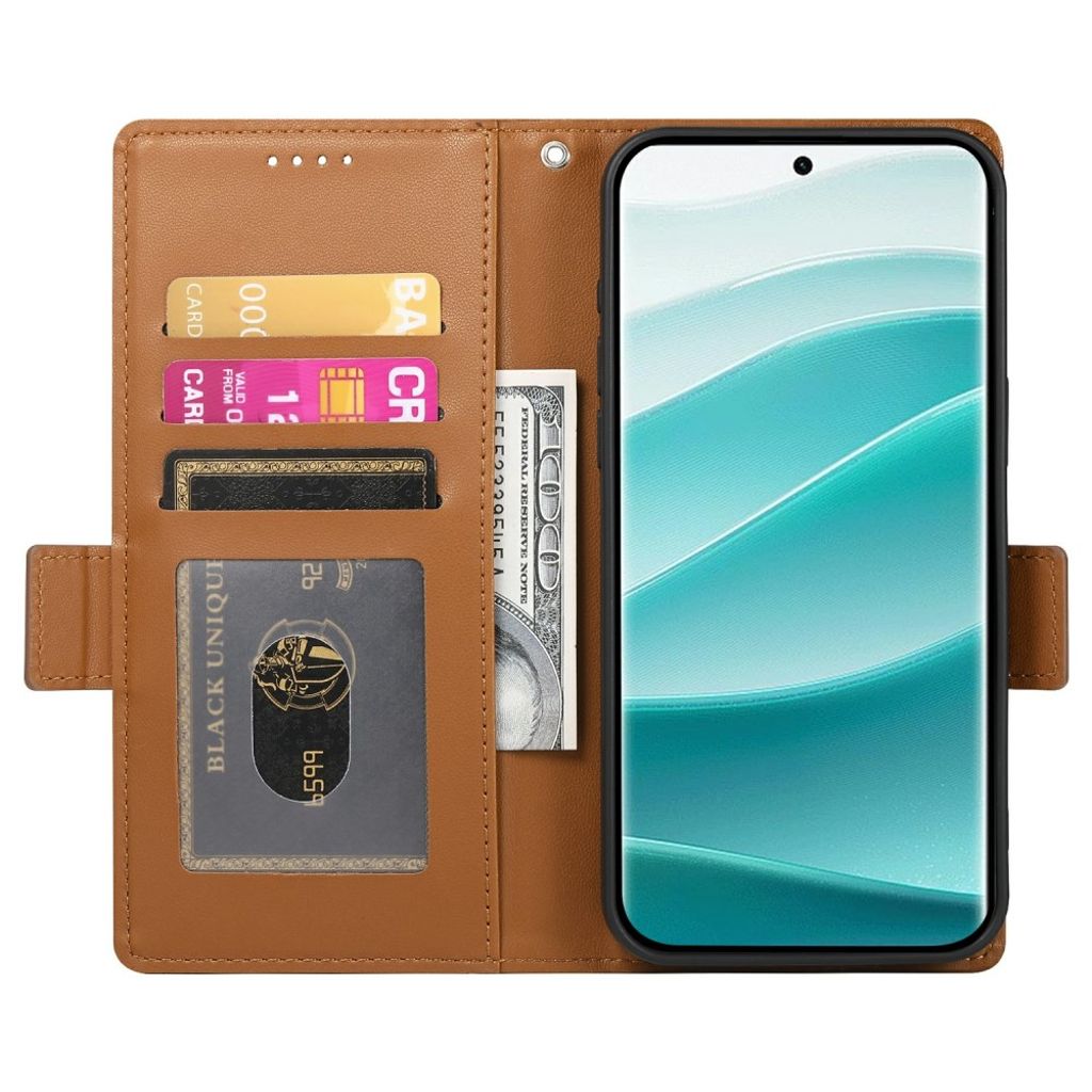 Xiaomi Redmi Note 15 ProPlus 5G Wallet cover - Brown