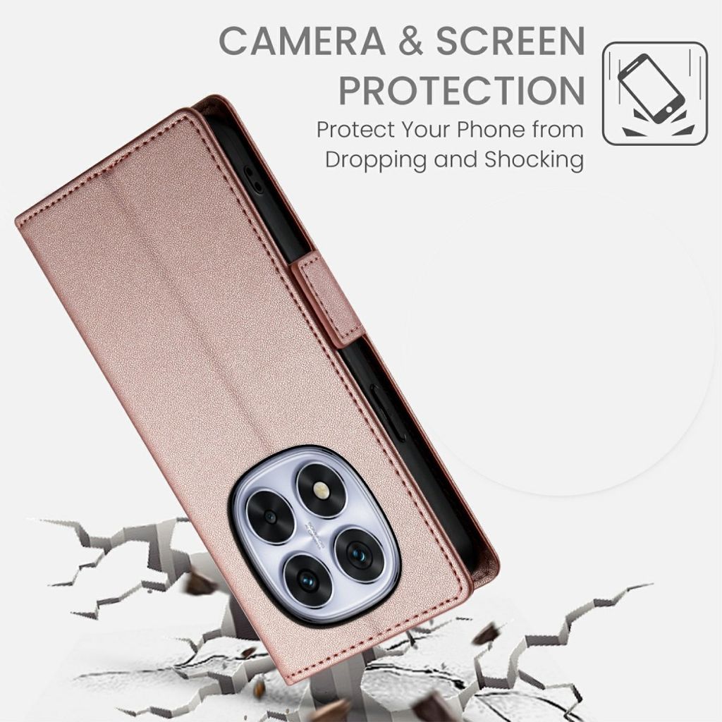 Xiaomi Redmi Note 15 ProPlus 5G Wallet cover - Rose Gold