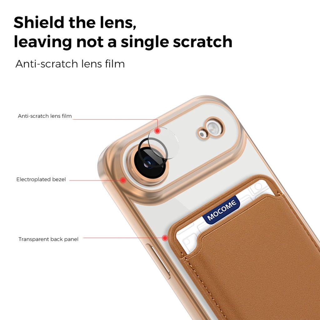 iPhone Air MagSafe Kuori Irrotettava Kortin Haltija - Ruskea