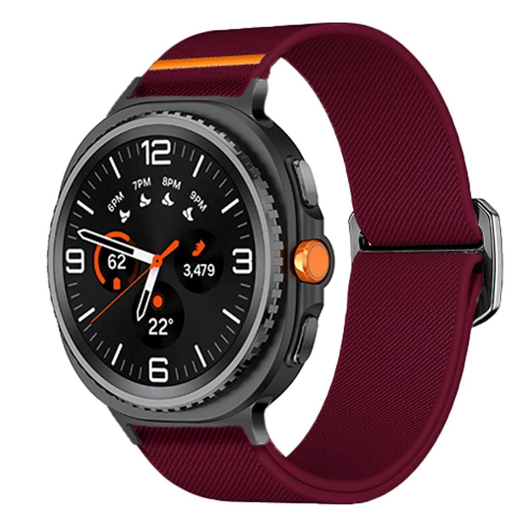 Samsung Galaxy Watch8 44 mm jne. Kellonranneke, Nylon - punainen