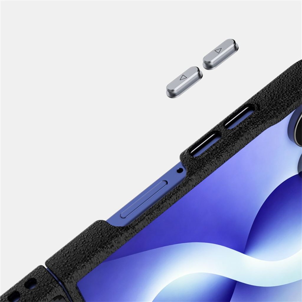 ABEEL Samsung Galaxy Z Flip8 MagSafe-kuori hiilikuitukuvio – Musta