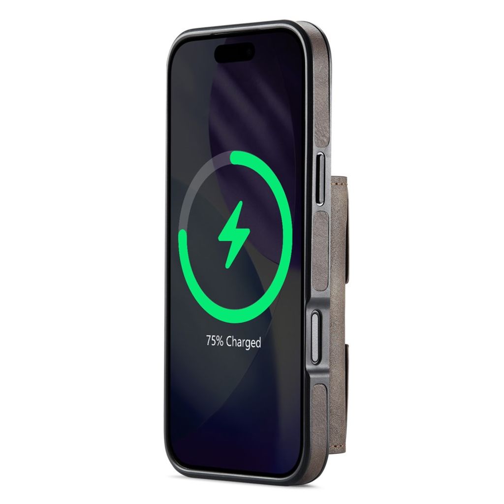 DG.MING iPhone 18 Pro Max/17 Pro Max Deksel med Magnetisk Lommebok - Brun