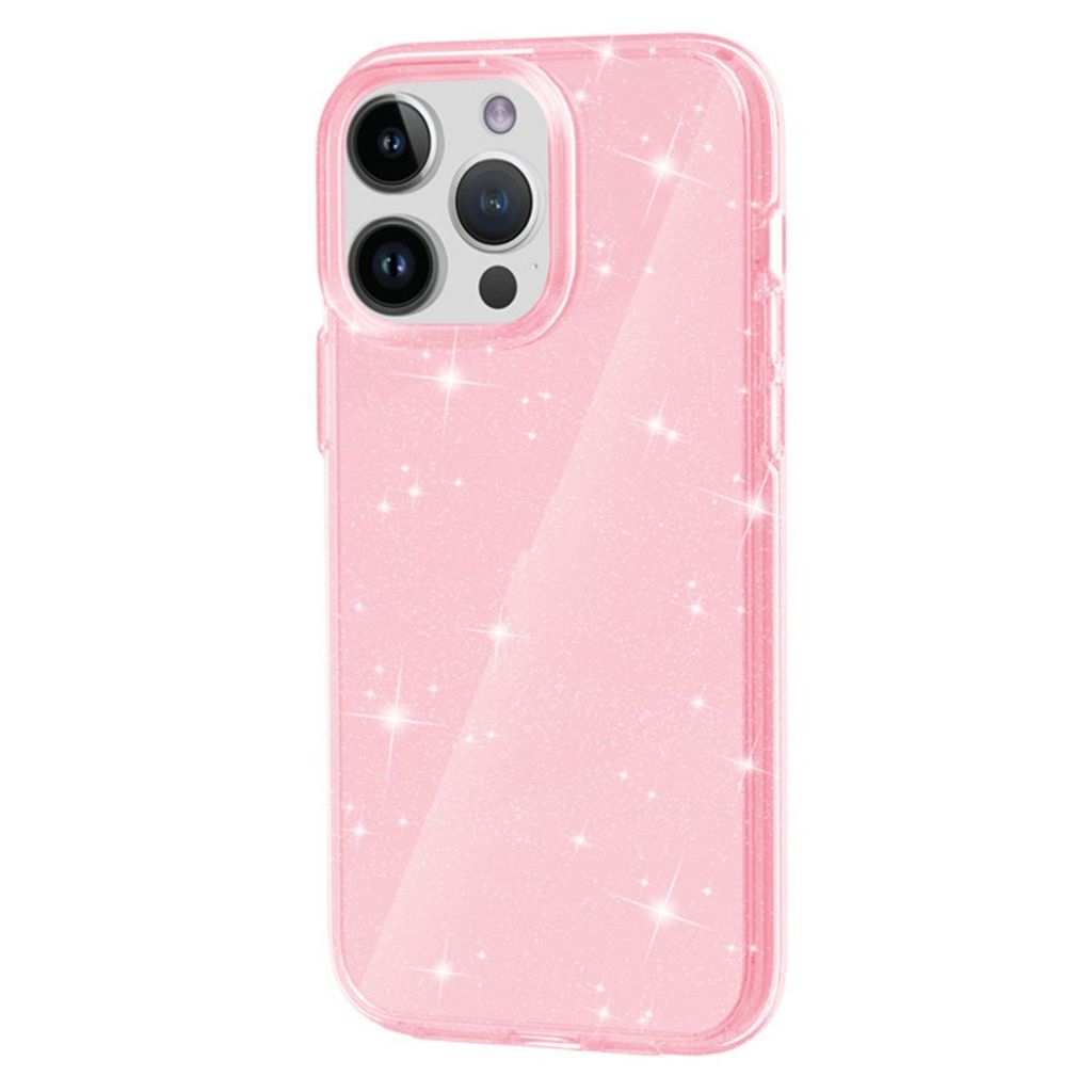 AMORUS iPhone 12 Pro Max Cover Glitter - Lyserød