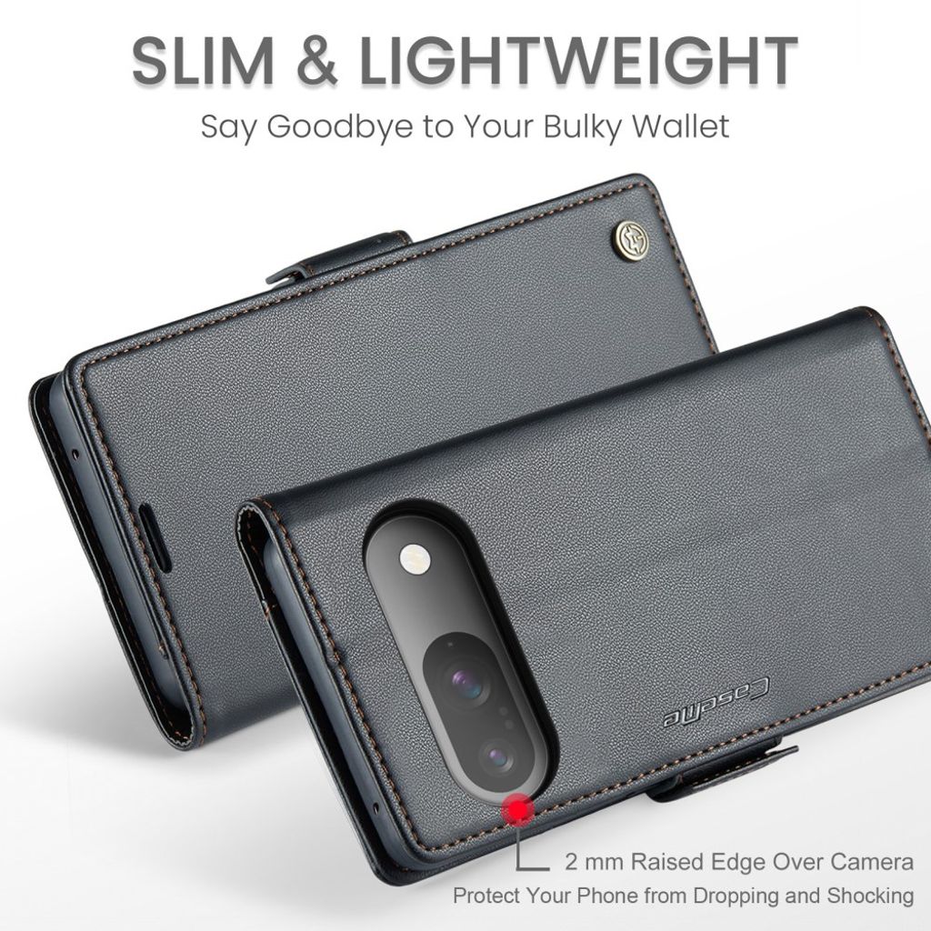 CASEME Google Pixel 10 Pro / 10 / 9 Pro / 9 Kotelo Korttipaikka - Musta