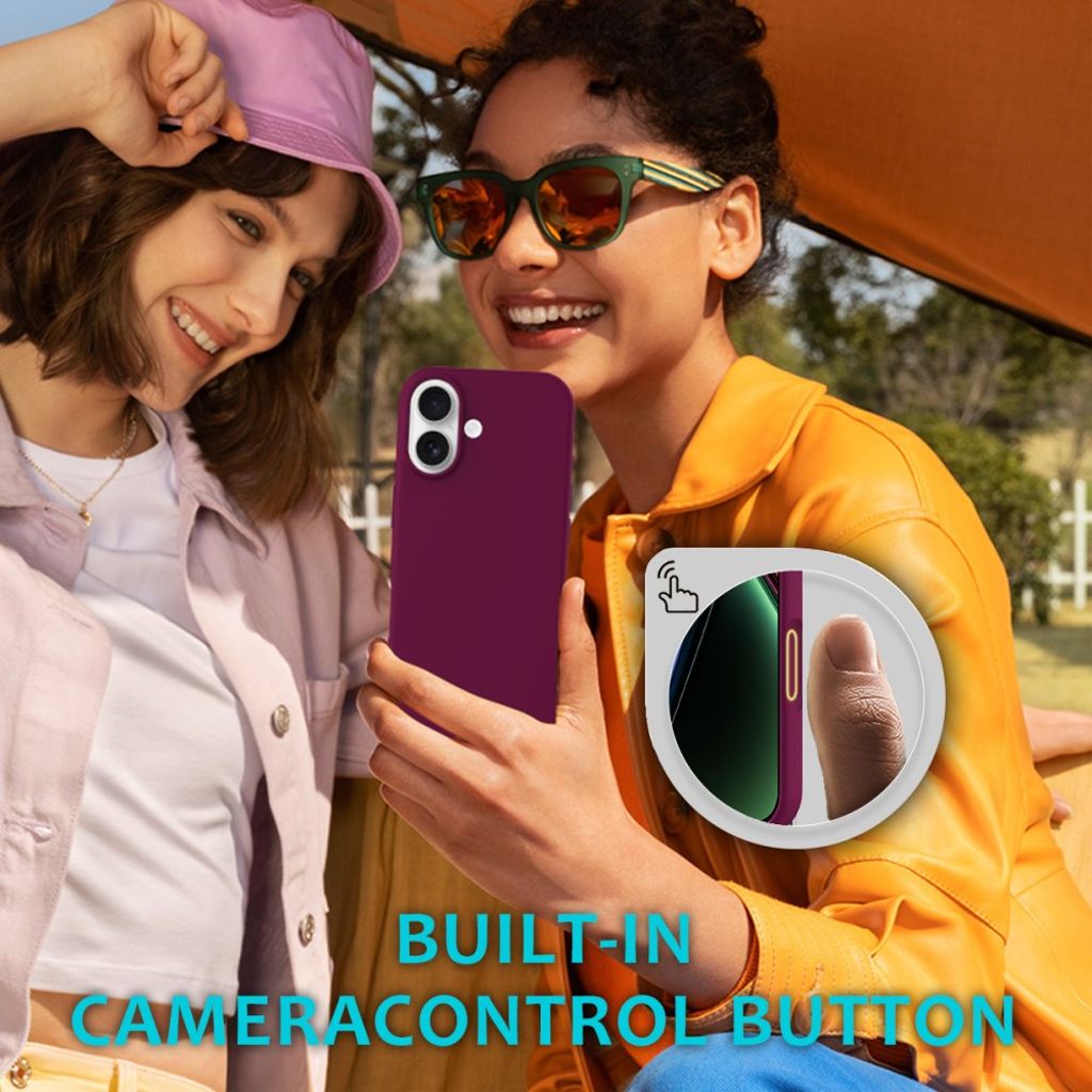 iPhone 17 Silicone Phone Case - Wine Red