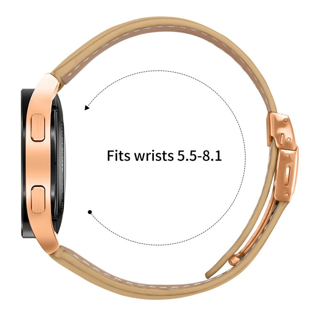 Garmin D2 Air X10/Venu/Approach S40 etc. Urrem Ægte Læder – Kamel