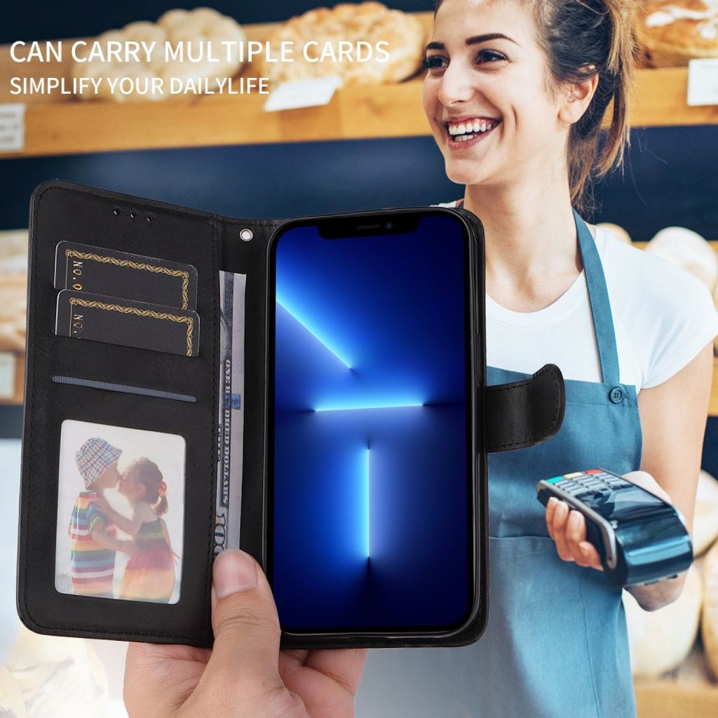 Xiaomi Poco C85x 5G/Redmi A7 Pro Plånboksfodral - Svart