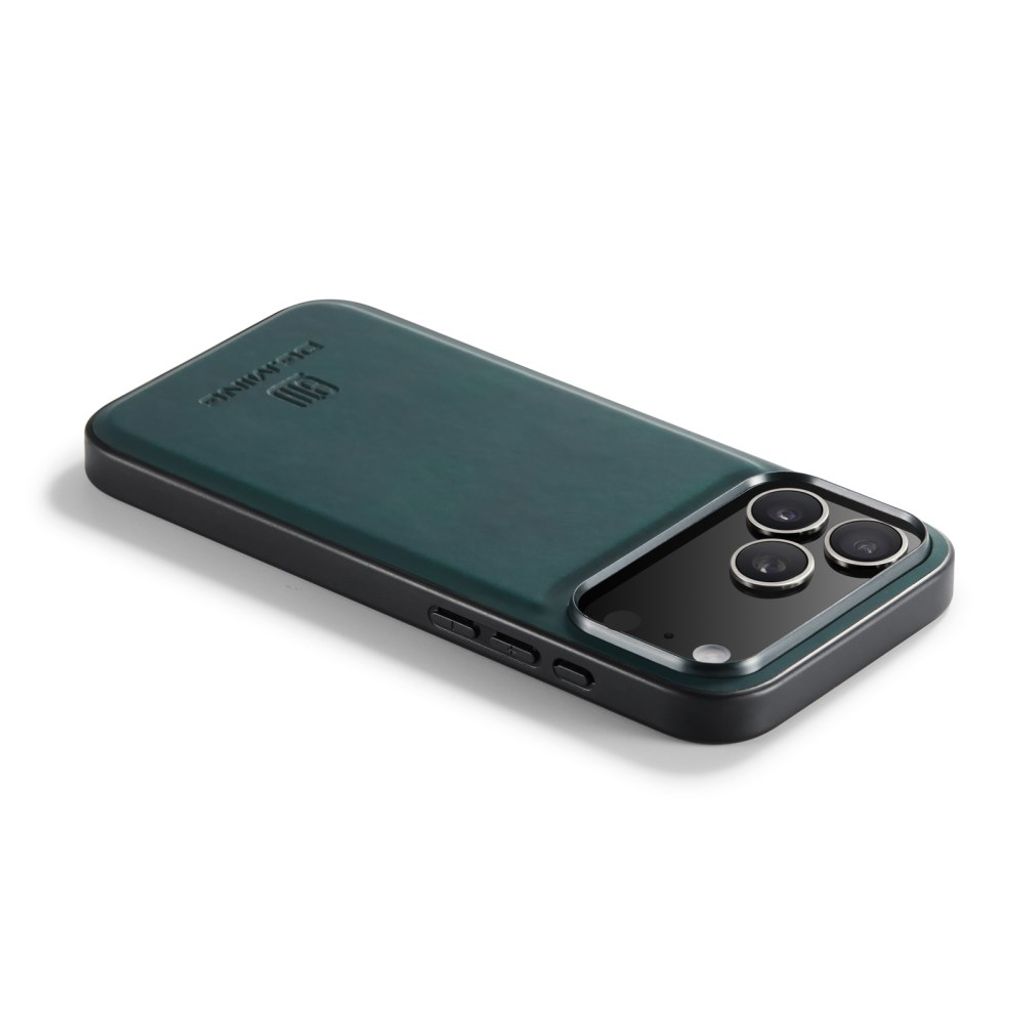DG.MING iPhone 18 Pro/17 Pro Deksel med PU-lær - Grønn