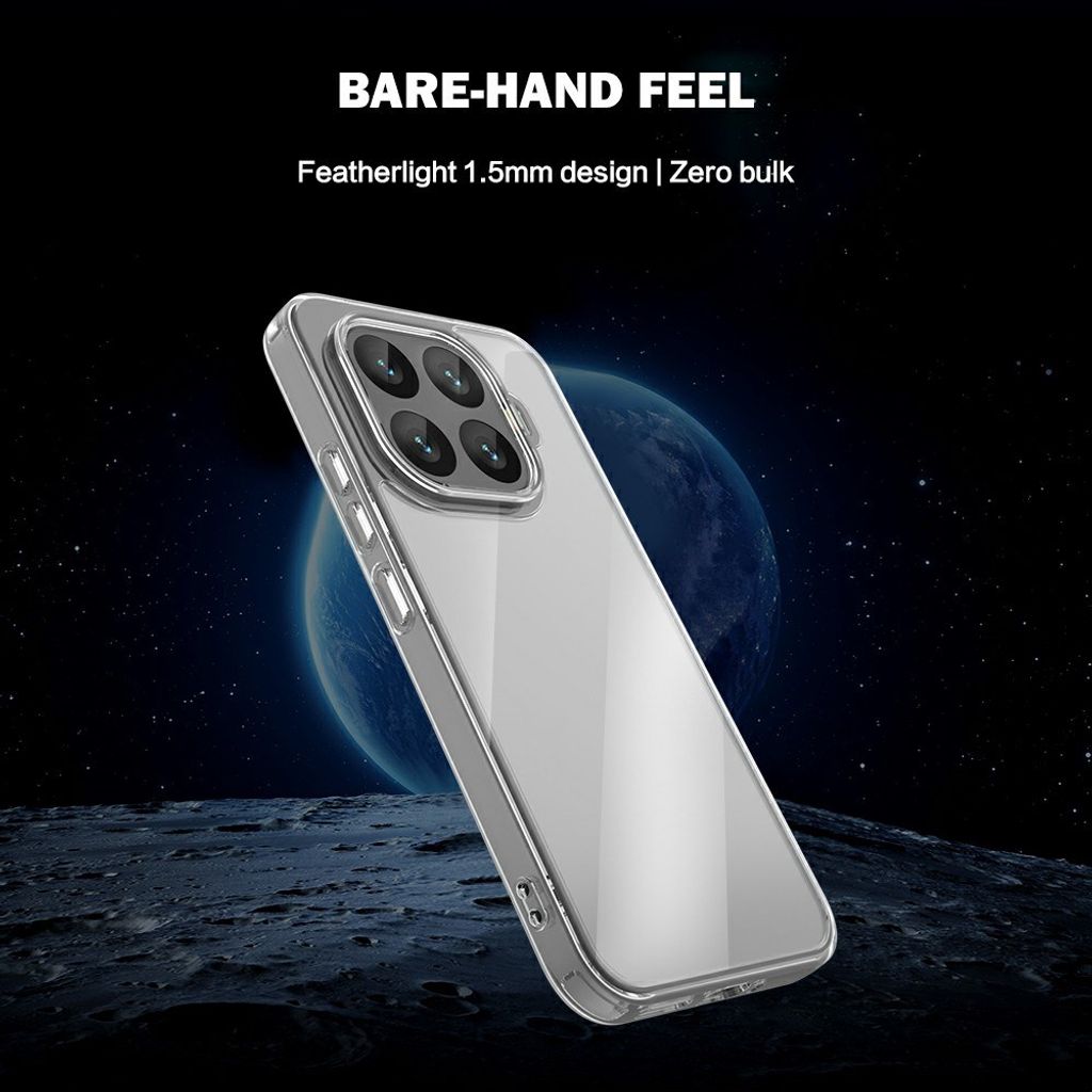 LEREACH Xiaomi 17T Cover med akrylbagsside - Transparent