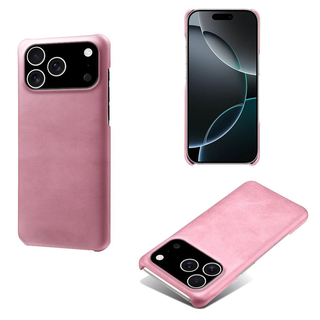 iPhone 18 Pro/17 Pro Deksel i PU-skinn - Rose gull