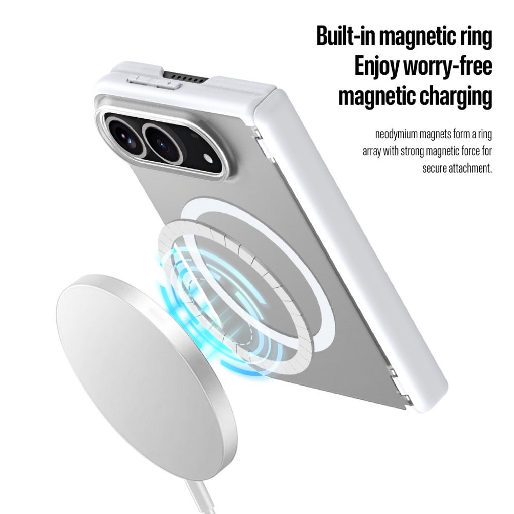 DUX DUCIS iPhone Fold MagSafe Kompatibel Cover - Hvid