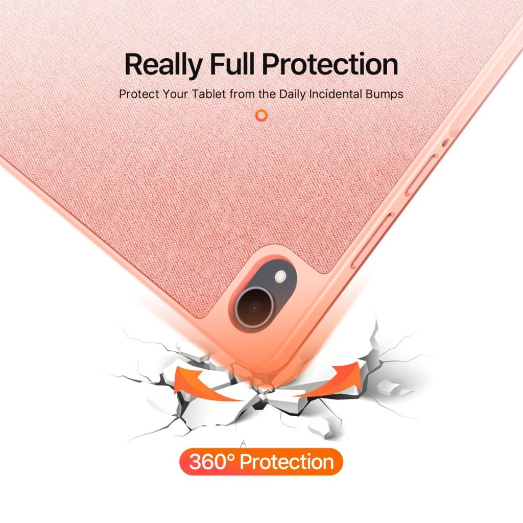 DUX DUCIS Galaxy Tab S11 lompakkokotelo jalustalla – vaaleanpunainen