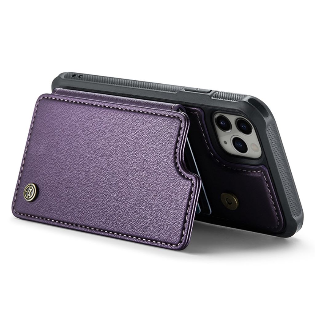 CASEME iPhone 11 Pro Cover med 5 Kortplads - Lilla