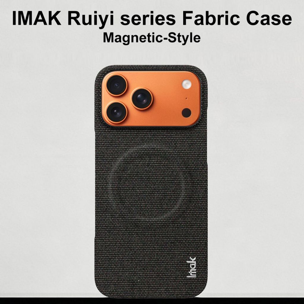 IMAK iPhone18 Pro Max/17 Pro Max MagSafe Skal med kolfibertextur - Svart
