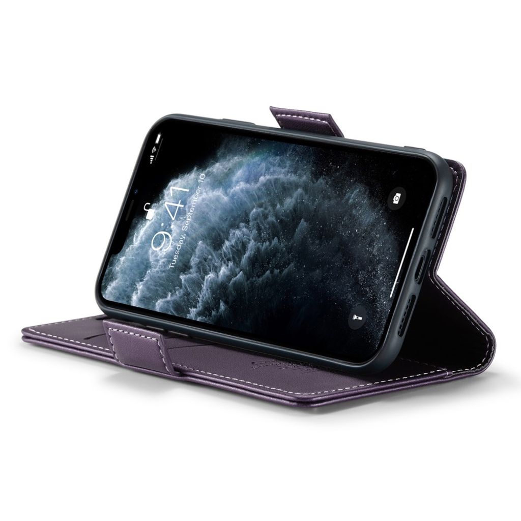 CASEME iPhone 11 Pro Max Plånboksfodral RFID-blockerande – Lila