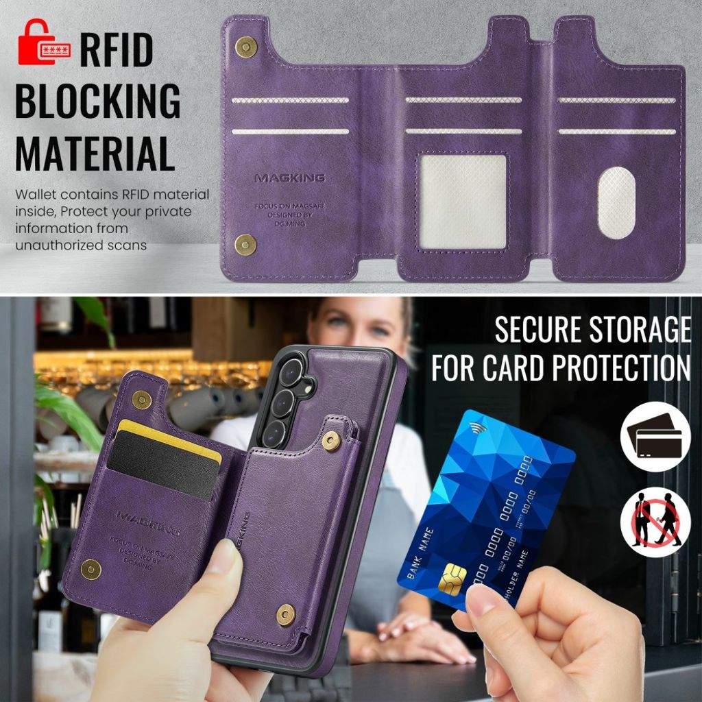 MAGKING Samsung Galaxy S25 FE Case with MagSafe - Purple
