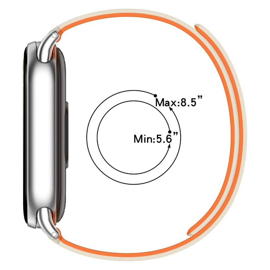 Xiaomi Smart Band 10 Kellonranneke, Silikoni - sininen, beige