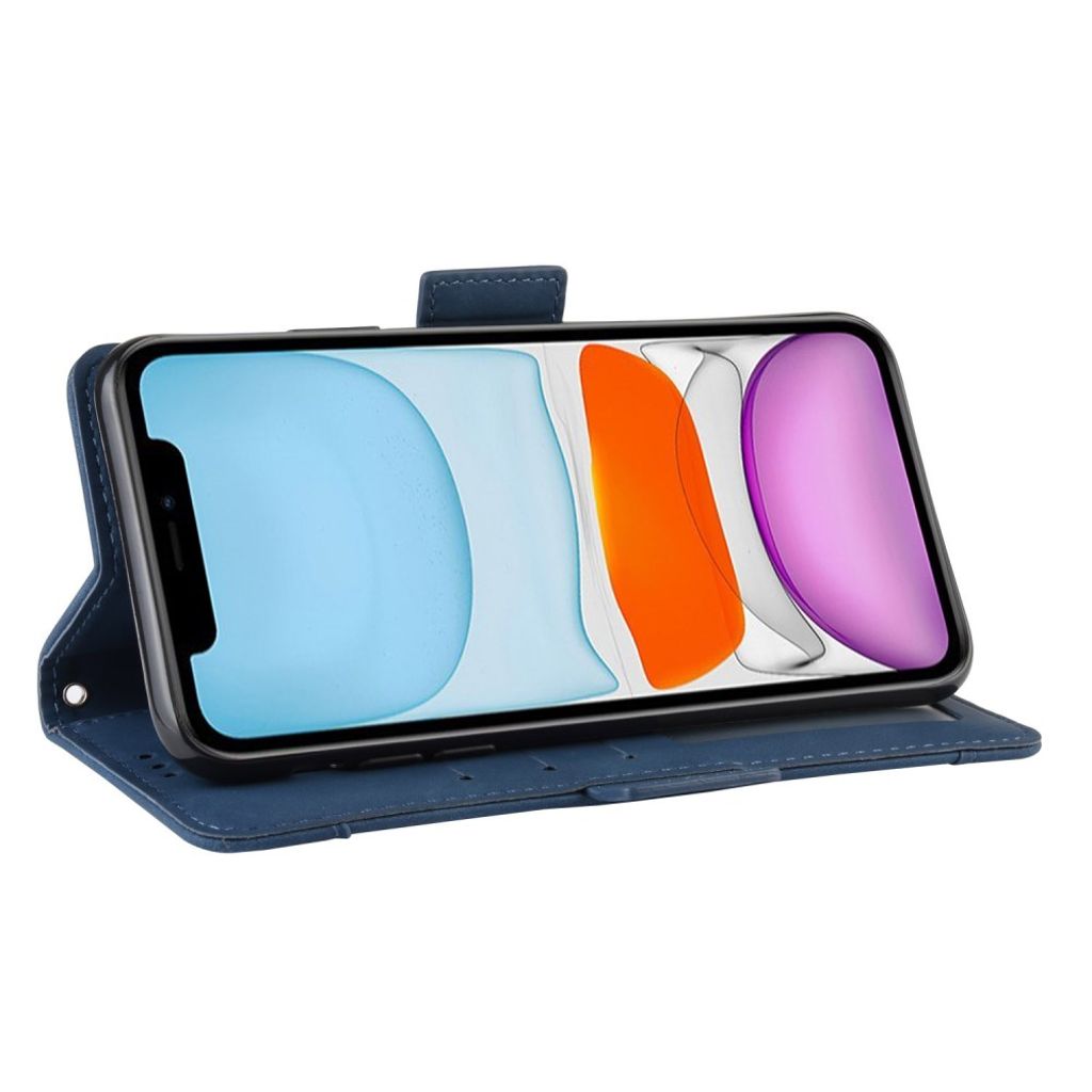 iPhone 12 Pro Etui med Kortplads - Blå