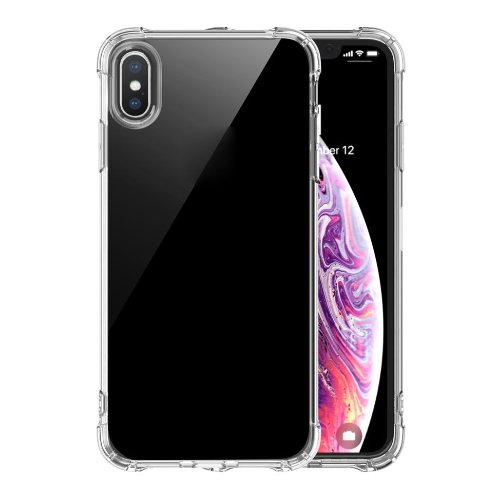 iPhone X/XS Deksel Støtsikker TPU Air Cushion - Gjennomsiktig