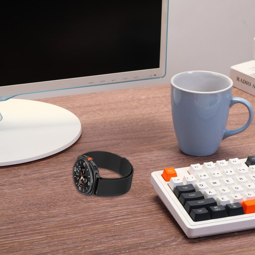 Samsung Galaxy Watch9 Milanesisk magnetisk klokkerem i rustfritt stål - Starlight