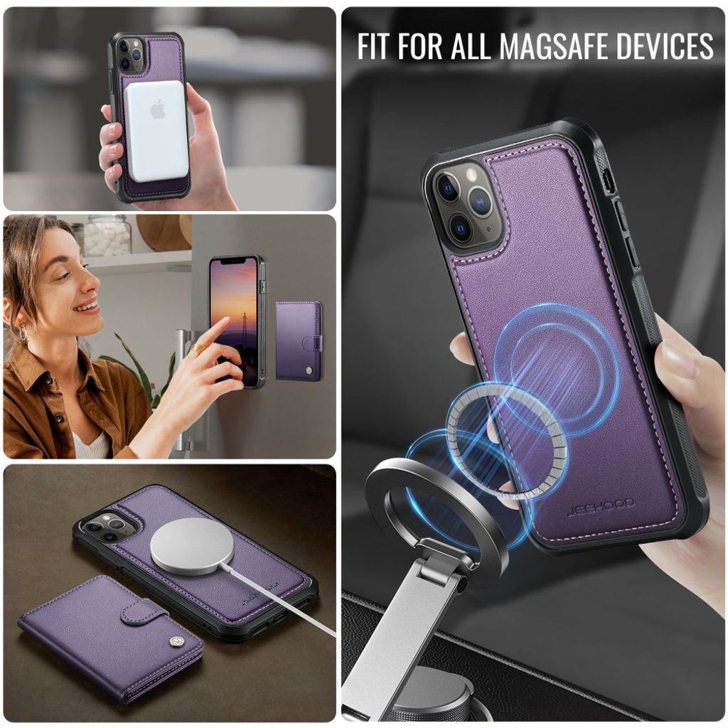 JEEHOOD iPhone 11 Pro Cover med MagSafe - Lilla