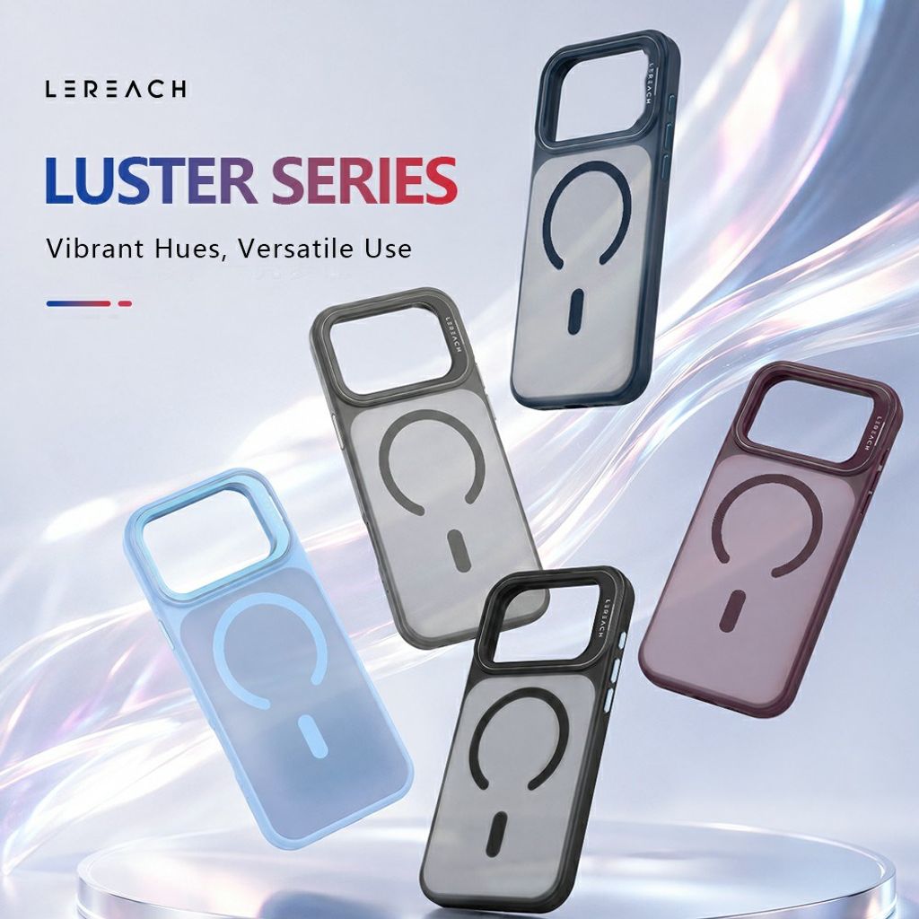 LEREACH iPhone 18 Pro Max/17 Pro Max MagSafe Kuori jalustalla - Musta