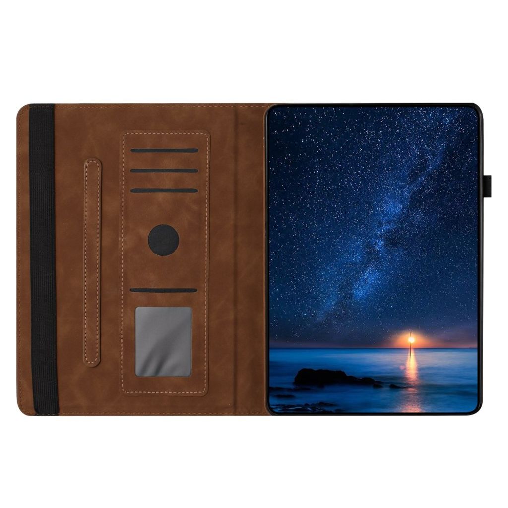 Samsung Galaxy Tab A11 / A9 Etui i PU-skinn - brun