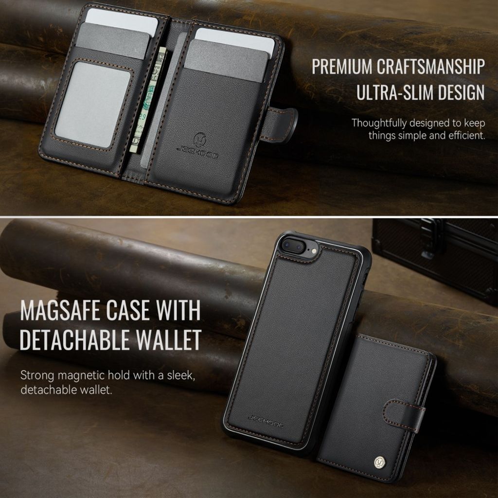 JEEHOOD iPhone 7 Plus / 8 Plus Skal med MagSafe - Svart