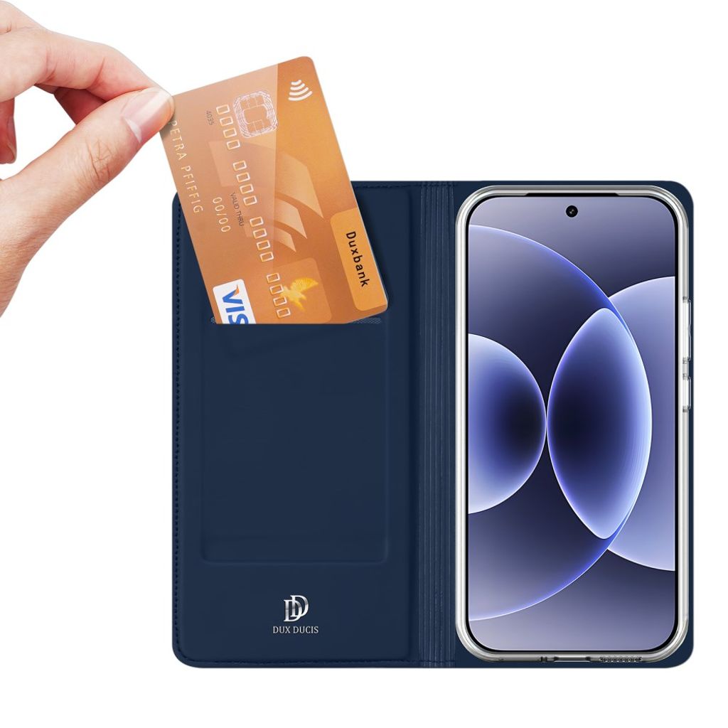 DUX DUCIS Xiaomi 17 Lommeboketui Kortholder/PU-lær/Stativ - Blå