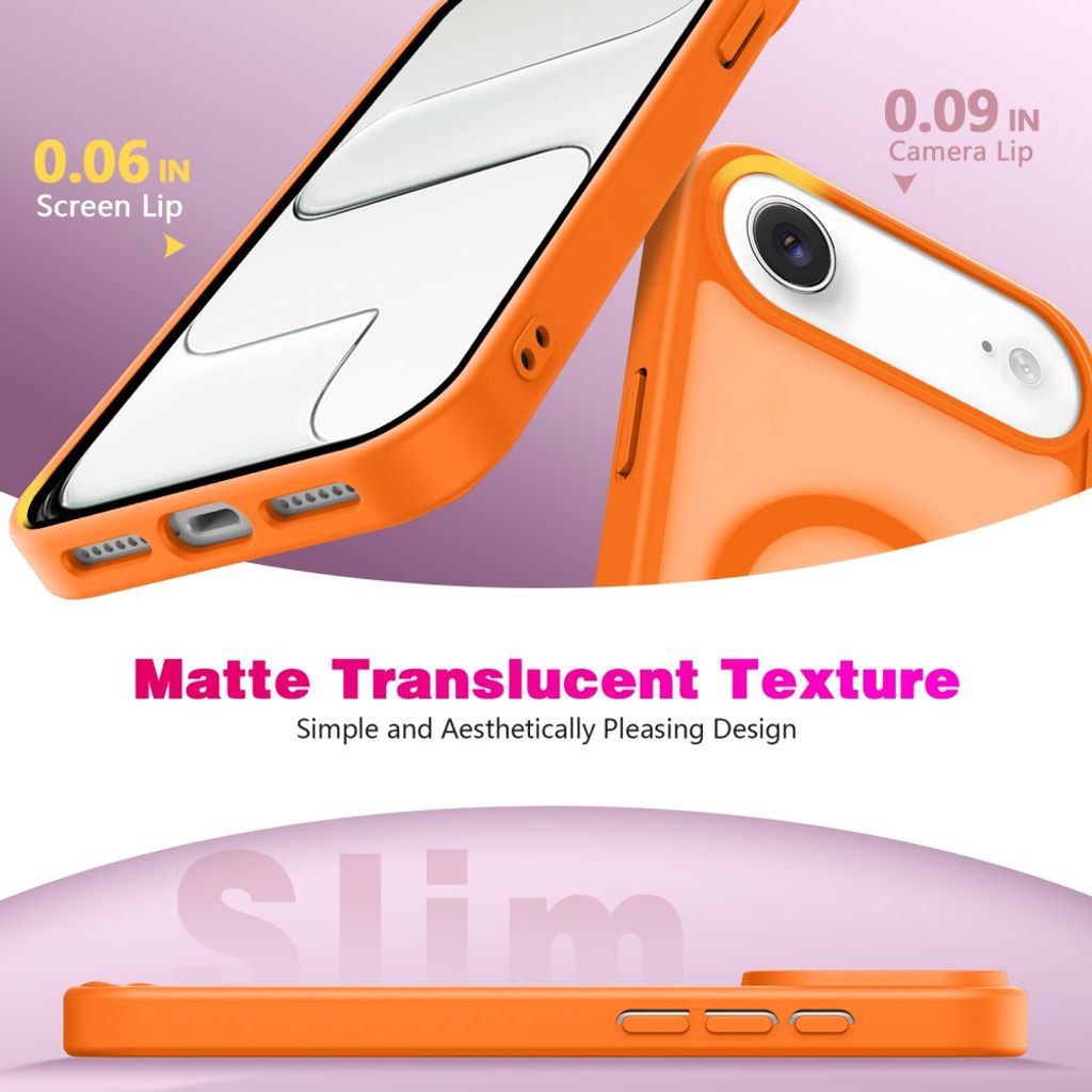 iPhone Air MagSafe Kuori Iskunkestävä - Oranssi