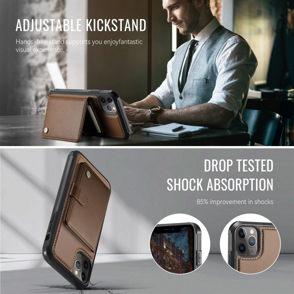 JEEHOOD iPhone 11 Pro Cover med MagSafe - Brun