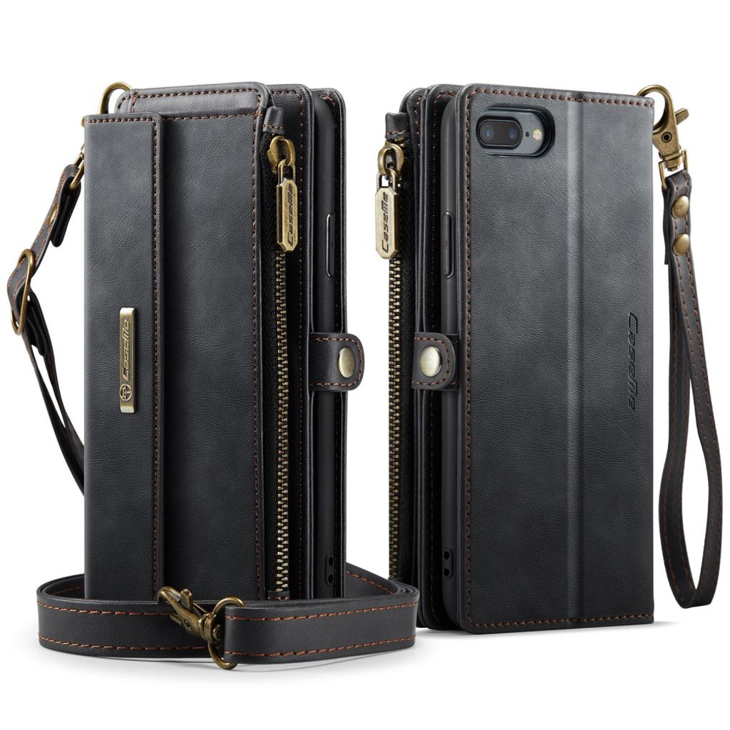 CASEME iPhone 6 Plus / 7 Plus / 8 Plus Kotelo - Musta