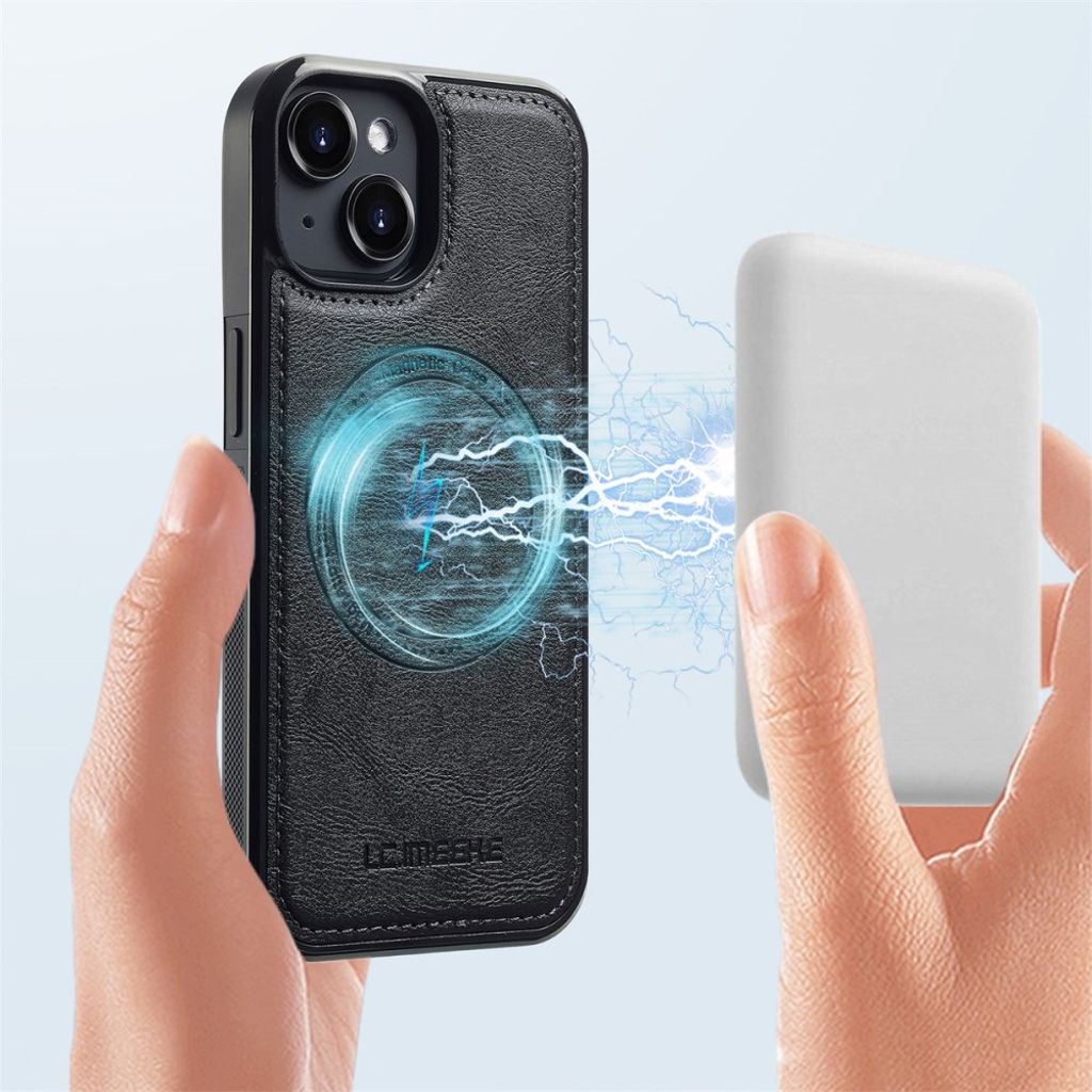 LC.IMEEKE iPhone 13 MagSafe-yhteensopiva kuori - Musta