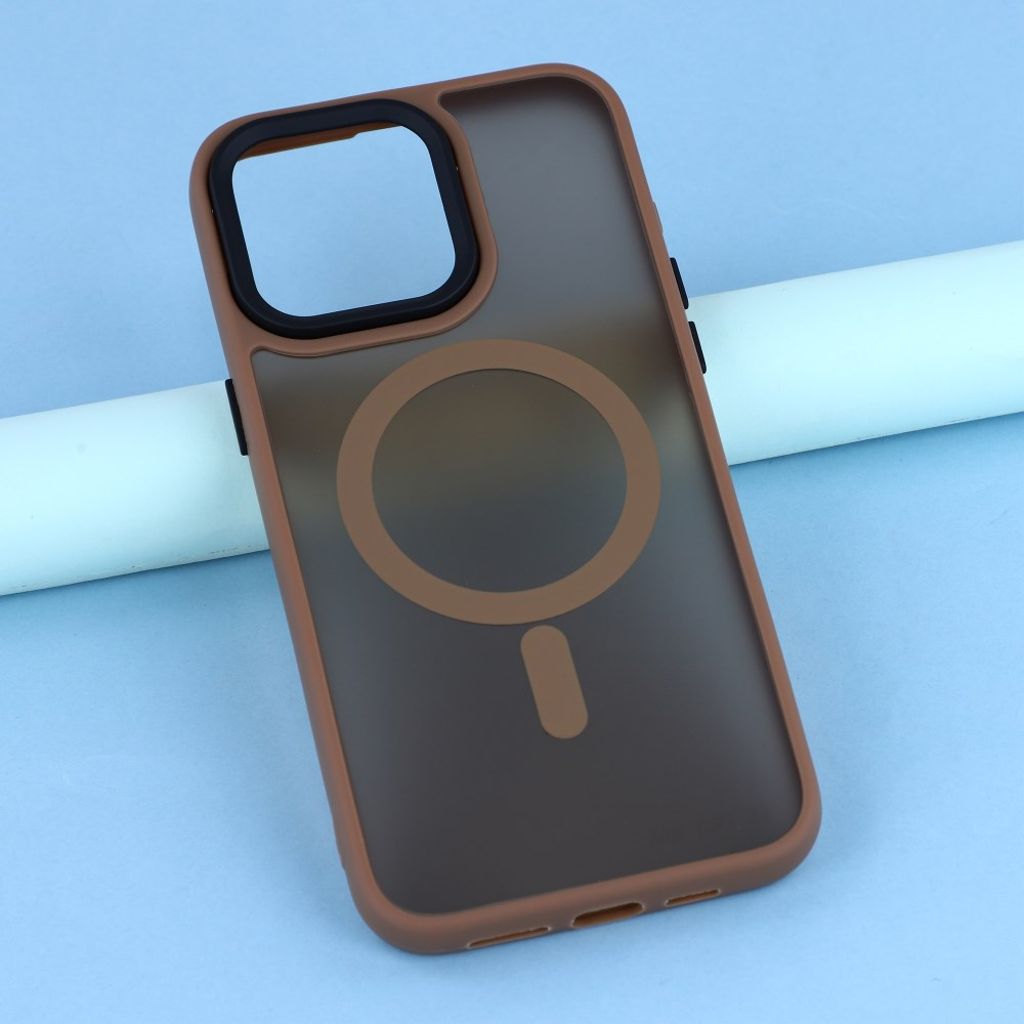 iPhone 12 Pro Max Cover MagSafe kompatibel - Brun