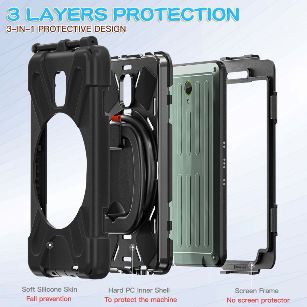 Samsung Galaxy Tab Active5 Case with Hand grip - Black