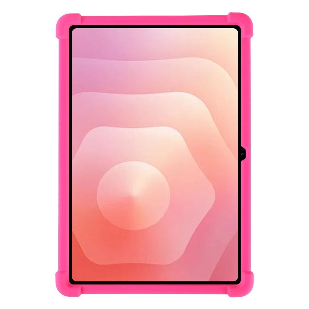Samsung Galaxy Tab S12 Plus Silikonskal med stativ - Rosa