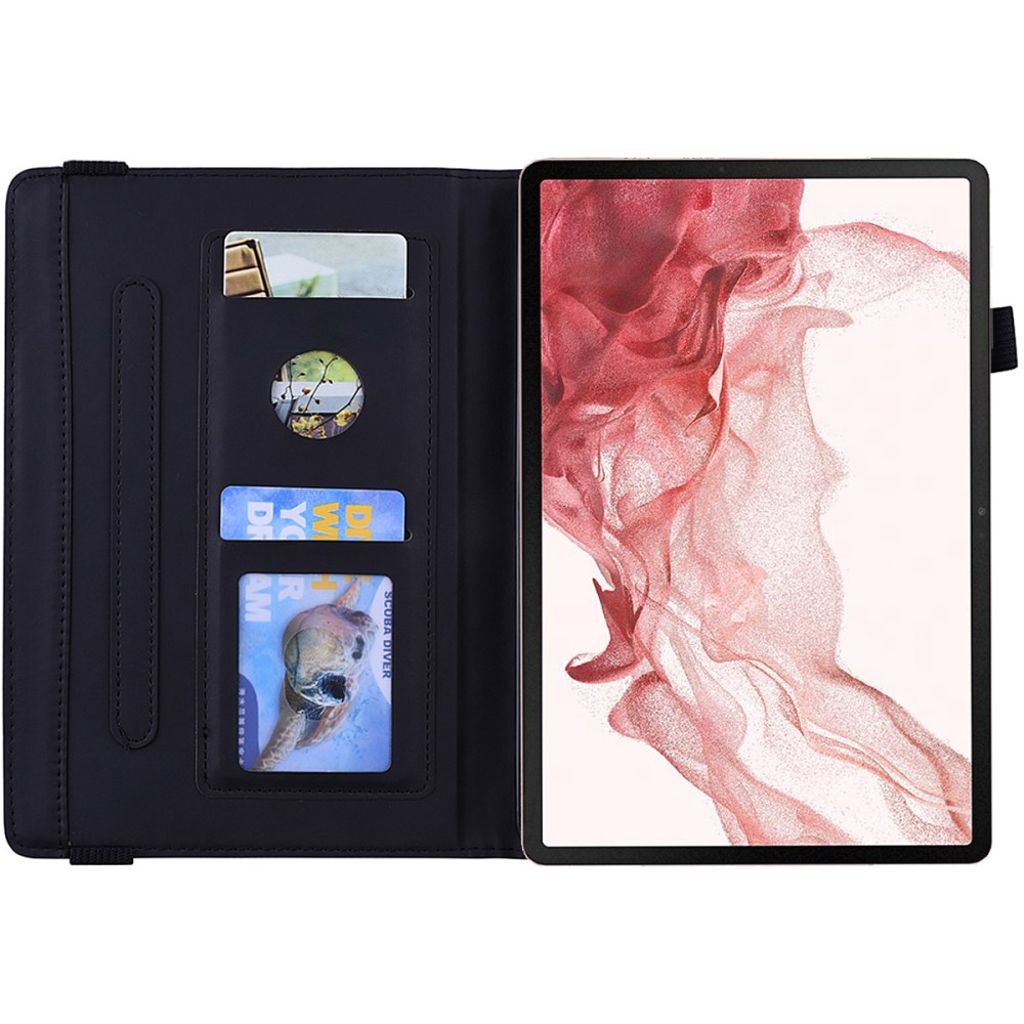 Samsung Galaxy Tab S11 Ultra jne. Kotelo, printillä - Musta