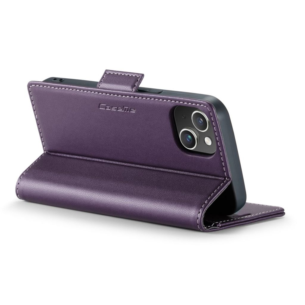 CASEME iPhone 14 RFID-blokerende 3-kort Pungetui - Lilla