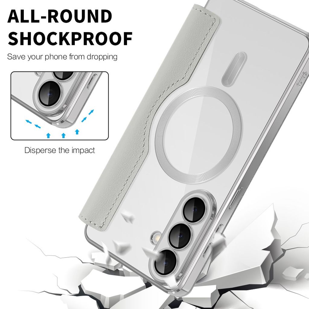 Samsung Galaxy S26 Plånboksfodral RFID-blockerande – Titangrå