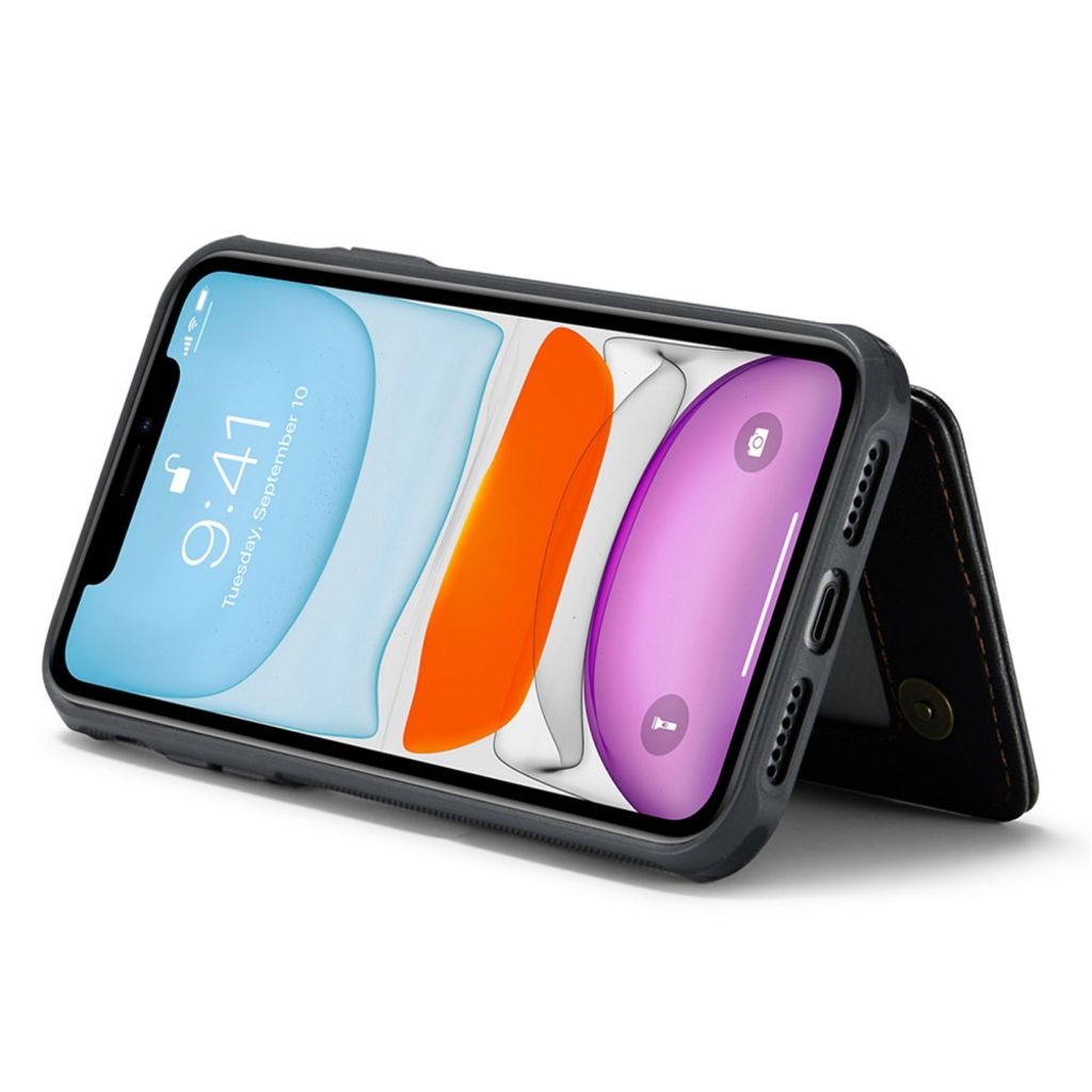 CASEME iPhone 11 Skal med 5 Kortfack - Svart